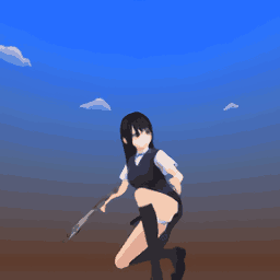 动漫女孩大战僵尸