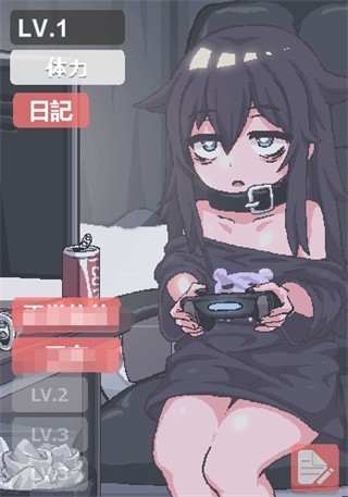 阴暗房间里的孤独女孩