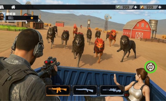 阿尔法狼群狩猎