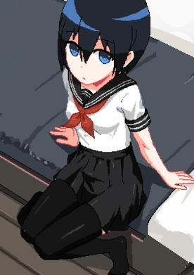 和妹妹两个人看家