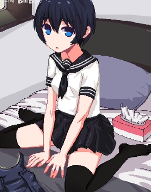 和妹妹两个人看家